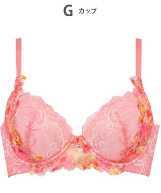 Wing ブラジャー Wing Lesiage 脇すっきりの着やせシルエット 背中の段差・脇のハミ肉軽減 【2920シリーズ】 Gカップまで対応 大きいサイズ ブラ PB2921 ウイング／ワコール オレンジ