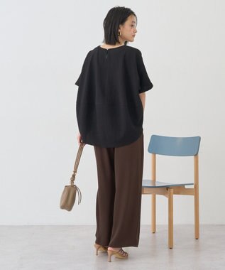 AMERICAN HOLIC サッカーコクーンブラウス Black