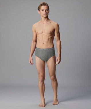 WACOAL MEN ブリーフ フロント立体設計 やさしい肌あたり 前中心布2重設計 前閉じ 下着 メンズ GF2500 /ブロス バイ ワコールメン グレー