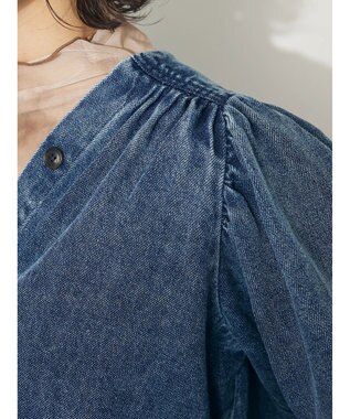 CRAFT STANDARD BOUTIQUE デニムギャザーヨークブラウス Indigo