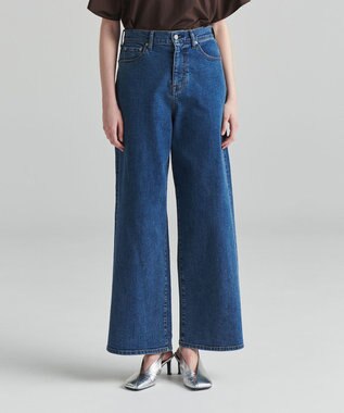 NAVE 【ReNAVE　洗える】ワイドストレッチデニム ブルー