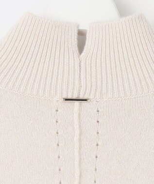 自由区 L 【洗える】ウールカシミヤブレンドハイネック ニット シャンパンベージュ