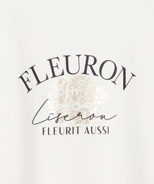 ANY SIS 【洗える】ロゴ刺繍 Tシャツ オフフラワー