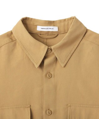 AMERICAN HOLIC ミリタリーシャツ Beige