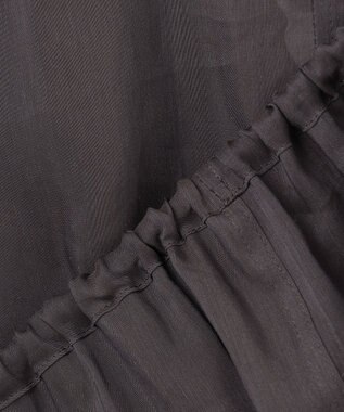 BEIGE， PAULINE / ドローストリングシアーブラウス Slate