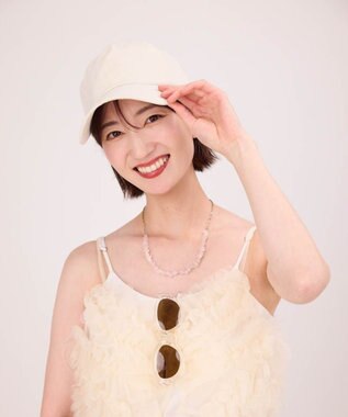 AURORA 【AURORA（オーロラ）】サマーシールド　ベースボールキャップ オフホワイト