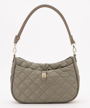 J.PRESS LADIES 【2way】ボンディングキルト ショルダー バッグ モカ系