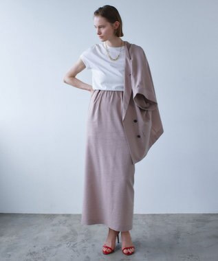 BEIGE， SPINEL / タックギャザー Iラインスカート