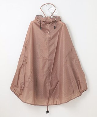 MOONBAT FLAT PURE サイクル レインポンチョ ドット 自転車 収納袋付き ベージュ