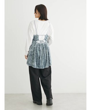 Green Parks ・ＥＬＥＮＣＡＲＥ　ＤＵＥクラッシュベロアキャミチュニック Gray