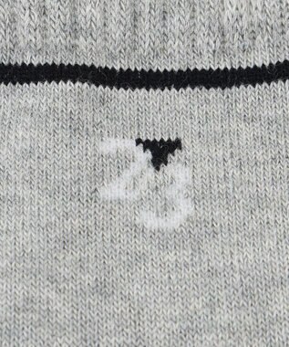 23区GOLF 【MEN】ナンバリング ハーフソックス ライトグレー系