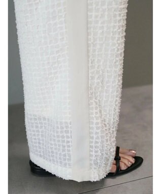 AMERICAN HOLIC 刺繍スクエアパンツ Ivory