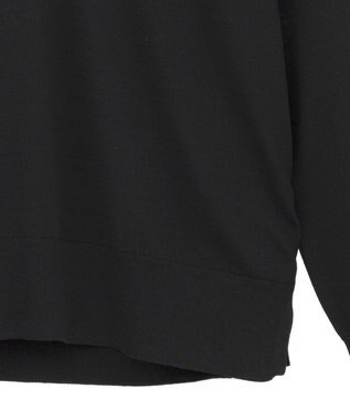 YECCA VECCA Vネックスリットニット Black