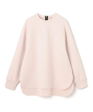 UNFILO L 【野呂佳代さん着用】BEAUTY FORM JERSEY バックZIPプルオーバー ピンク