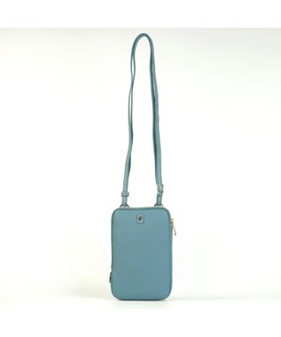 PELLE BORSA お財布機能縦ポシェット Reinette レネット 4784 ブルーグレー