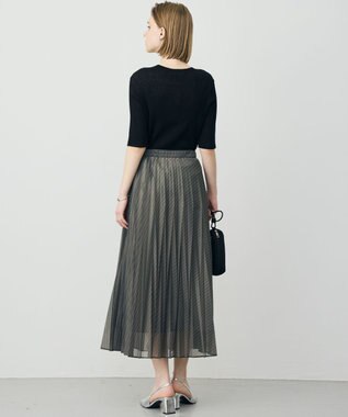 ICB カールマイヤープリーツ スカート スティールカーキ