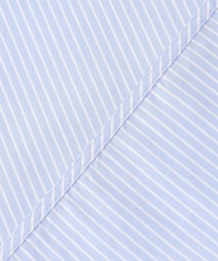 23区 L CANCLINI スキッパーベルト付き ブラウス サックスストライプ