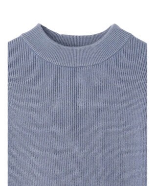 earth music&ecology アンチピリングハイネックプルオーバー Blue