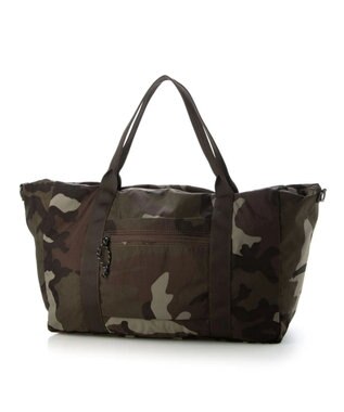 UNBILLION cachecache パッカブルナイロンボストンバッグ カモ