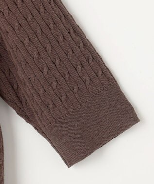 ANY SIS ケーブルニット プルオーバー モカ