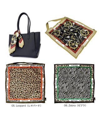 ROOTOTE 3664【エコバッグになるチャームトート】LT.トール.スカーフ-A 05：レオパード
