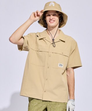 PW CIRCULUS 【MEN】ダブルポケットサファリシャツ ゴルフ