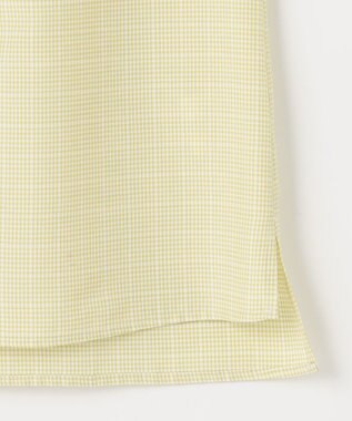 J.PRESS LADIES S 【洗える】セルロース チェック スタンドカラー ブラウス ピスタチオ系3