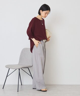 AMERICAN HOLIC 【先行予約】【WEB限定】マルチ機能：袖ボリュームプルオーバー Bordeaux