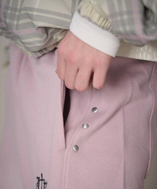 WEGO 【ユニセックス着用ITEM/ウエストゴム】ロゴスウェットパンツ ピンク