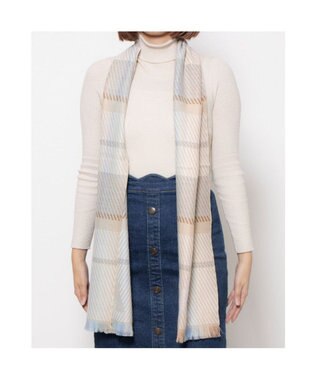 UNBILLION カシュネ cache nez / エッフェルチェックマフラー ベージュ