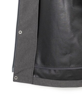 UNFILO MENS 防風撥水 フードブルゾン 杢グレー