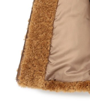 ICB フェイクボア ブルゾン キャメル系