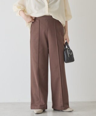 AMERICAN HOLIC センタータックワイドスウェットパンツ Brown