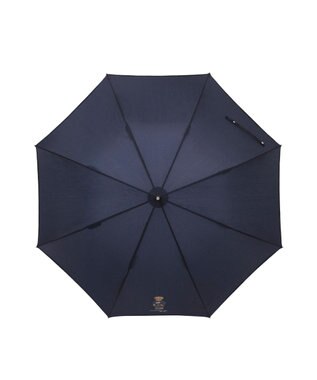 MOONBAT 【WEB限定】POLO RALPH LAUREN（ポロ ラルフローレン）ポロベア×チェックパイピング 無地 FLAG BEAR 長傘 8本骨 ネイビーブルー