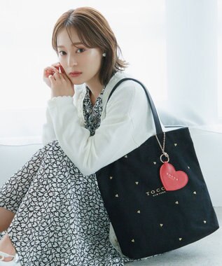 TOCCA 【chayさん着用】【WEB＆一部店舗限定・A4サイズ対応】LUCKY TWINKLE CANVASTOTE キャンバストートバッグ