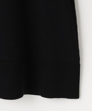 組曲 【WEB限定色あり】ELENA タートルネック ニット ブラック×オフ系1