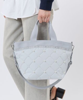 LeSportsac BUCKET TOTE W PEARLS/ミストグレーパール ミストグレーパール