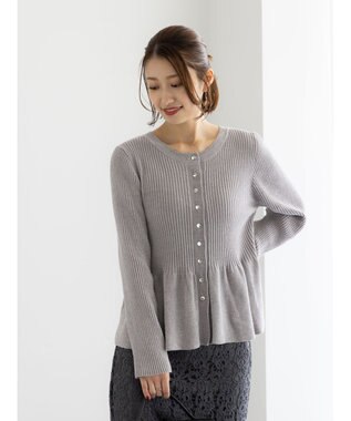 Te chichi モールペプラム2WAYニット モカ