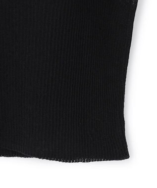 BEIGE， PYRRHOT / シアーコンビ リブカーディガン Black