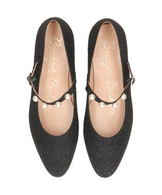 Bridget Birkin 【Bridget Birkin】パールストラップメリージェーンパンプス ブラック