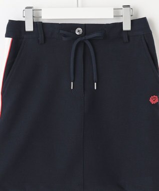 PW CIRCULUS 【WOMEN】【洗える/帯電防止/ストレッチ】ロゴ サイドライン スカート ネイビー系