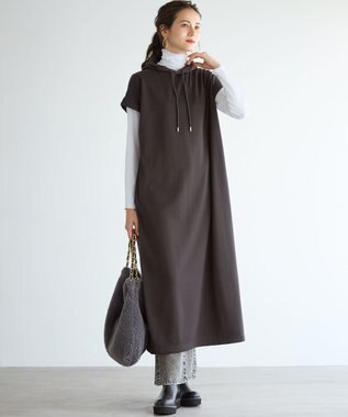 23区 L 【SLOW/一部店舗限定】シアーフライス タートルネック カットソー ホワイト系