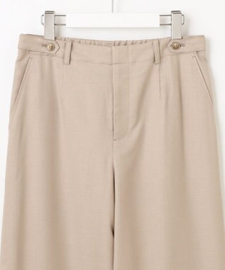 J.PRESS LADIES 【セットアップ対応・洗える・UVケア・速乾】 OXIJEWELストレッチ セミワイド パンツ ベージュ系