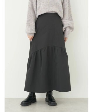 earth music&ecology イレヘム切替スカート Black