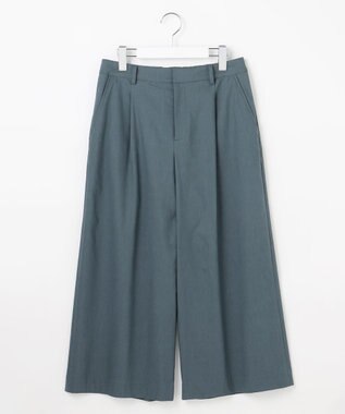 J.PRESS LADIES 【人気素材】セルロースリネンストレッチ クロップド パンツ 【WEB限定】ブルーグリーン系