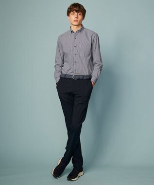 JOSEPH ABBOUD 【ウエストも伸びる！/ポケッタブル/ハイパワーストレッチ/Eco撥水】アクティブレジャーパンツ ダルブルー系