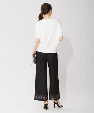 ICB 【洗える】VIS/NYハイゲージ Vネックプルオーバー オフホワイト系