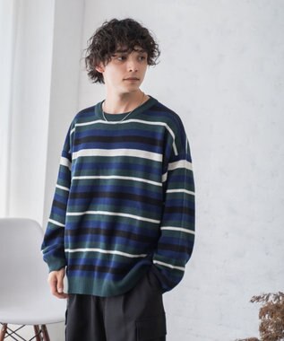 WEGO ルーズフィット総柄プルオーバー 柄3