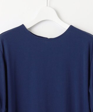 UNFILO 【吸水速乾/マシンウォッシャブル】CVC天竺 ワンピース ダルブルー系