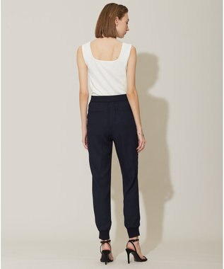 ICB L 【接触冷感・UVケア・速乾・洗える】FluidBackSatin ジョグパンツ ネイビー系